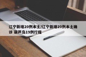 辽宁新增20例本土/辽宁新增20例本土确诊 葫芦岛19例行程