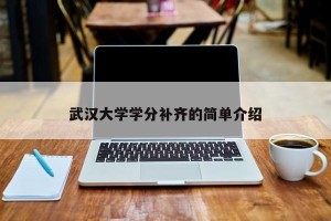 武汉大学学分补齐的简单介绍