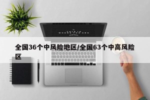 全国36个中风险地区/全国63个中高风险区